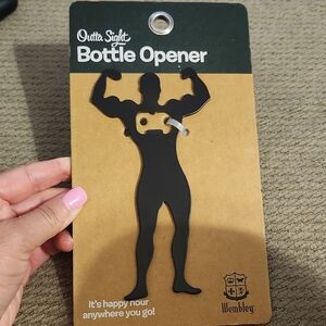Wembley Outta Sight Black Bottle Opener